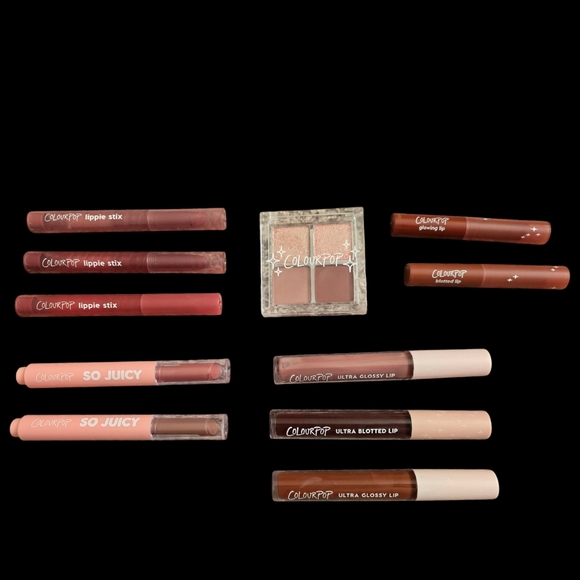 Colourpop Other - ColourPop Lip and Eye Set - Pink, Brown, Cream Colors (MIXED LOT)
